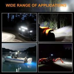 2PCS 20-Inch LED Off-Road Light Bars, lightweight Slim Work Lights, Suitable for Off-Road, Trucks, SUVs, ATVs, UTVs, Tractors, and Boats; Two-Piece Set Comes with Mounting Screws