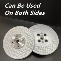 1Set M14 Double Sided Vacuum Brazed Diamond Grinding Disc for Marble Concrete Ceramic Tiles