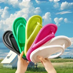 Lightweight Flat Heel Beach Slides Soft Sole Platform Flip Flops Non Slip Slippers for Women EVA Thick Sole Clip Toe Home Shoes