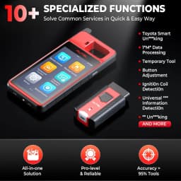 Autel MaxiIM KM100 KM100E KM100X Key Fob Programmer IMMO Tool 60s Universal Key Generation OBD Key Learning for 90% Cars Chip Read/Write/Clone 2 IKEY
