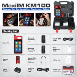 Autel MaxiIM KM100 KM100E KM100X Key Fob Programmer IMMO Tool 60s Universal Key Generation OBD Key Learning for 90% Cars Chip Read/Write/Clone 2 IKEY
