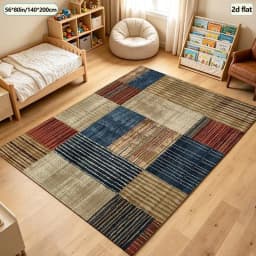 1 Piece of Patchwork Geometric Pattern Woven Carpet, Soft and Comfortable, Suitable for All Seasons, Easy to Maintain, Ideal for Home Decor, Suitable for Living Room, Bedroom, Dining Room, Perfect for Autumn and Winter, Adding a Stylish Touch to Cozy Spaces.