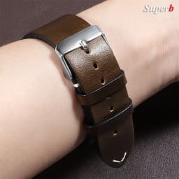 18mm 20mm 22mm Vintage Oil Wax Leather Watchband 19mm 21mm 24mm Universal Stitching Cowhide Strap for Seiko for Omega Watch Band