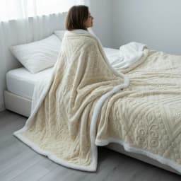 Bed Blankets King Size Queen Full Twin Thick Warm Fluffy Fleece Cozy Winter Essentials