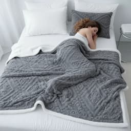 Bed Blankets King Size Queen Full Twin Thick Warm Fluffy Fleece Cozy Winter Essentials