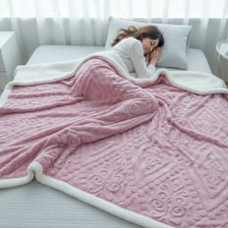 Bed Blankets King Size Queen Full Twin Thick Warm Fluffy Fleece Cozy Winter Essentials