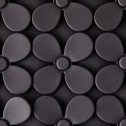 Silicone Shamrock Snuffle Mat, Black, 8" x 8" Strong suction cups keep the mat securely in place.