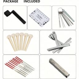 1Set Guitar Repair Maintenance Tool Kit for Acoustic Electric Ukulele Bass Banjo Guitar Parts Guitar Tuner Guitar Accessories