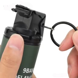 2PC CS Hand Grenades Toys Model Toy Spring Powered Impact for Battle Games Tactcial Airsoft Paintball