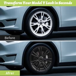 Design For TESLA Model Y 2020-2024 Full Coverage Sporty Wheel Cover 19 Inch Replacement Vehicle Automobile Hubcaps Accessories