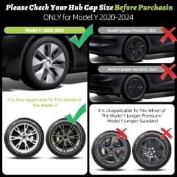 Design For TESLA Model Y 2020-2024 Full Coverage Sporty Wheel Cover 19 Inch Replacement Vehicle Automobile Hubcaps Accessories