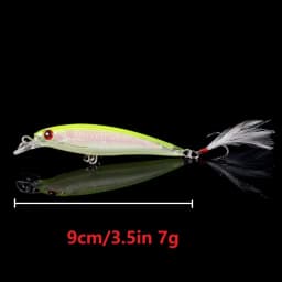 20pcs Laser Minnow Fishing Lure Artificial Bait 3D Eyes Wobbler Hard Bait 9cm 7g