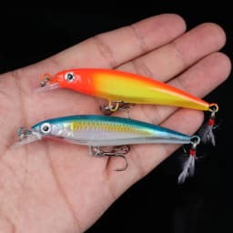 20pcs Laser Minnow Fishing Lure Artificial Bait 3D Eyes Wobbler Hard Bait 9cm 7g
