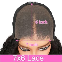 18-46 Inch 7x6 Deep Wave Wigs Brazilian Water Wave Wigs 7x6 Glueless Human Hair Wigs For Women 220% Density Remy Hair