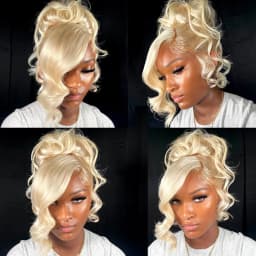 HD 360 Full Lace Wig Human Hair Pre Plucked 613 Honey Blonde Color Lace Front Wigs For Women Remy Vietnamese 13x4 13x6 Lace Frontal Body Wave Wigs 200% 220% Density