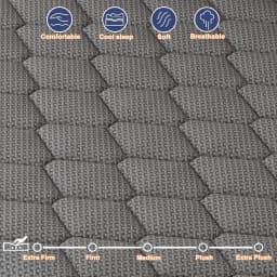 12/14 Inch Memory Foam Hybrid Mattress With Pocket Springs, Twin, Full, Queen, King, Sizes In A Box, Medium Firm, Mattresses For Support Comfort, Fiberglass-Free Suitable For Home Bedrooms, Hotels and Halls of Residence