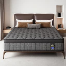 12/14 Inch Memory Foam Hybrid Mattress With Pocket Springs, Twin, Full, Queen, King, Sizes In A Box, Medium Firm, Mattresses For Support Comfort, Fiberglass-Free Suitable For Home Bedrooms, Hotels and Halls of Residence