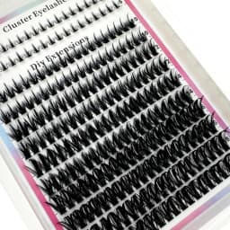 HBZGTLAD 12 Rows Manga Lash Clusters With Spikes Wispy Cluster Eyelash Extensions Fluffy Anime Eyelashes Clusters