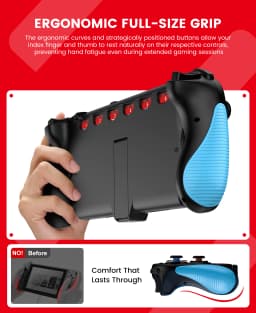 DinoFire JC700 Wired Controller for Switch 2 with Hall Effect Joystick, Back Buttons, 6 Turbo Speeds 6 Game Card Slots