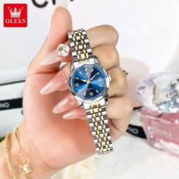 OLEVS 9998 Women Watch Luxury Original Quartz Fashion Brand Diamond Waterproof Luminous Wristwatch Calendar Window Elegance Design For Women