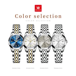 OLEVS 9998 Women Watch Luxury Original Quartz Fashion Brand Diamond Waterproof Luminous Wristwatch Calendar Window Elegance Design For Women