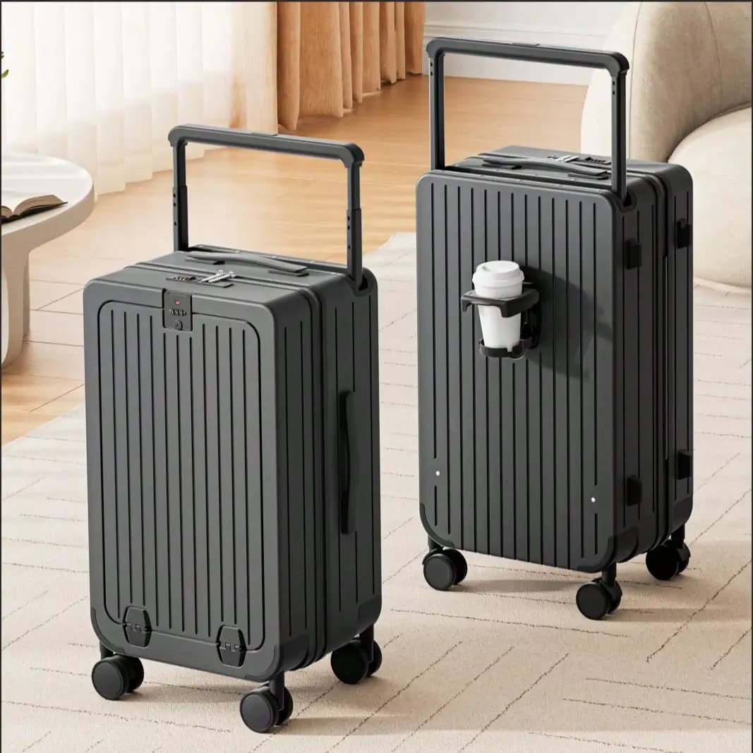 20/24-Inch Premium Hard-Shell Carry-On Suitcase,Checked Luggage Set With USB Port Luggage And Combination Lock, Smooth 360° Double Spinner Wheels