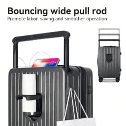 20/24-Inch Premium Hard-Shell Carry-On Suitcase,Checked Luggage Set With USB Port Luggage And Combination Lock, Smooth 360° Double Spinner Wheels