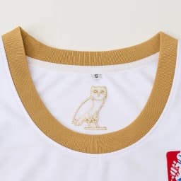 Men’s #6 OVO Owl White Gold Basketball Jersey,Letter Embroidery Sports Tank Top Hip Hop Vintage Basketball Uniform Streetwear