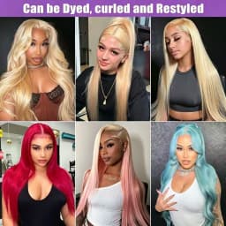 613 Bundles Human Hair Straight 1 3 4 Bundles Deal Smooth Brazilian Human Hair Bundle 30 32 34 36 38 Inch Long Honey Blonde Colored 100% Human Hair Extensions For Women