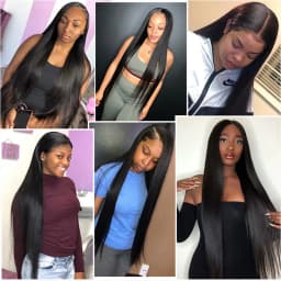 40 42 Inch Bone Straight Human Hair Wigs 13x6 HD Transparent Lace Frontal Human Hair 13x4 Pre Cut Lace Frontal Wig 250 Density 5x5 Ready to Go HD Lace Glueless Wigs Brazilian For Women