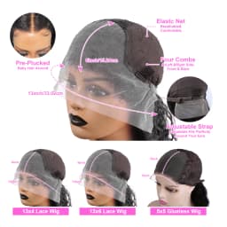 40 42 Inch Bone Straight Human Hair Wigs 13x6 HD Transparent Lace Frontal Human Hair 13x4 Pre Cut Lace Frontal Wig 250 Density 5x5 Ready to Go HD Lace Glueless Wigs Brazilian For Women