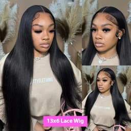 40 42 Inch Bone Straight Human Hair Wigs 13x6 HD Transparent Lace Frontal Human Hair 13x4 Pre Cut Lace Frontal Wig 250 Density 5x5 Ready to Go HD Lace Glueless Wigs Brazilian For Women