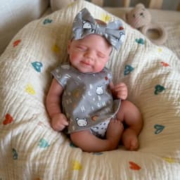 13 Inch Pascale Full Body Silicone Reborn Doll Lifelike Newborn Hand Painted Waterproof Collectible Art Ornament for Holiday and Birthday Gifts