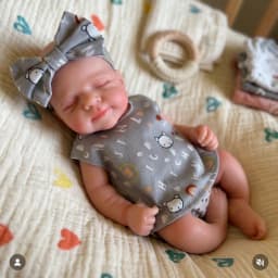 13 Inch Pascale Full Body Silicone Reborn Doll Lifelike Newborn Hand Painted Waterproof Collectible Art Ornament for Holiday and Birthday Gifts