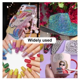 40 Colors Resin Rhinestone Bedazzling Kit 3mm Small, Jelly Rhinestone Kit for Bedazzling Flatback Gems, for Clothes Nail Book Di