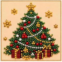 Pearl Christmas Diamond Art Kit for Adults, Santa Claus DIY Gem Painting Craft Set, Festive Holiday Wall Hanging Decor, Sparkling Christmas Home Decoration Gift