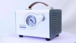 GOYOJO Lab Vacuum Pump, 15L/min Oilless Diaphragm Vacuum Filtration Pump with Adjustable Flow & Dual Pressure, Portable Oil-Free Laboratory Pump with 2 Hoses for Filtration, Distillation & Extraction