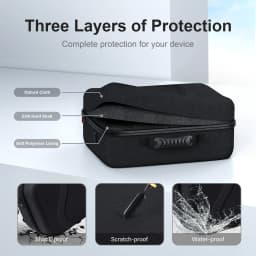 Large Carrying Case for Meta Quest 3/Quest 3S, Hard Travel Case for BOBOVR S3 Pro/Kiwi Design Battery Head Strap and Other Accessories, Storage Case and Soft Lining for Quest 3S
