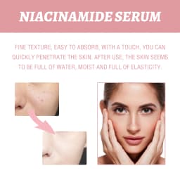 70% Niacinamide Facial Serum Hyaluronic Acid Peach Extract Hydrates Skin Minimizes Pores Refines Texture Balances Oil Restorative Face Care Serum