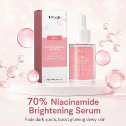 70% Niacinamide Facial Serum Hyaluronic Acid Peach Extract Hydrates Skin Minimizes Pores Refines Texture Balances Oil Restorative Face Care Serum