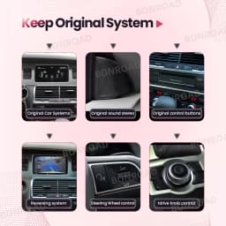 BONROAD Linux Touch Screen Wireless Carplay Car Radio Android Auto For Audi Q7 4L 2005-2015 GPS Navigation Multimedia Player