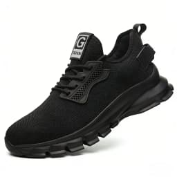 Men Steel Toe Work Shoes Impact Resistant Steel Toe Cap Lightweight Comfortable Industrial Safety Sneakers Wear Resistant Durable Construction Footwear Full Sizes Available for Women Men Ideal for Labor Day Father’s Day Gifting