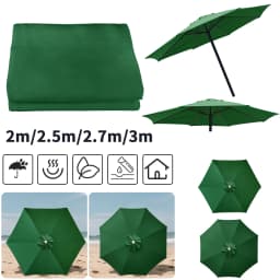 Parasol Replacement Cover 6 Ribs/8 Ribs Market Patio Umbrella Cloth Canopy Cover Waterproof Sunshade For Outdoor Garden