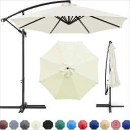 Parasol Replacement Cover 6 Ribs/8 Ribs Market Patio Umbrella Cloth Canopy Cover Waterproof Sunshade For Outdoor Garden