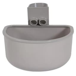 No Spill Rim Kennel Cup Pet Bowl Single For Dogs Cats Fits most Wire Doors or Crates, 21 fl oz (0.62 L)