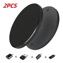 Round Fast‑Charging Wireless Charger, Compatible with iPhone 17, 16, 15, 14, 13, 12, Pro, Plus, Pro Max, Samsung Series, and Suitable for Various Charging Scenarios, Mobile Phone Accessory