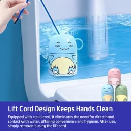 3pcs Automatic Toilet Bowl Cleaner Cute Dinosaur Shape Long Lasting Flush Tank Deodorizer with Lift Cord for Home Bathroom