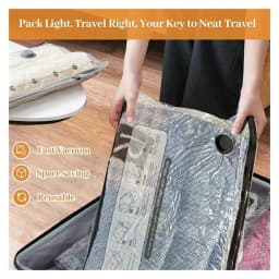 15PCS Travel Vacuum Compression Bags, With Rechargeable Air Pump, Carry-On Size Space Saver Bags For Luggage And Suitcases(15 PCS With Air Pump)/sh260611115231830798528