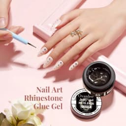 1PCS 15ML Rhinestone Nail Glue, Nail Art Adhesive With, Pens For Rhinestones, Gems, Crystals & Charms, Soak Off UV LED