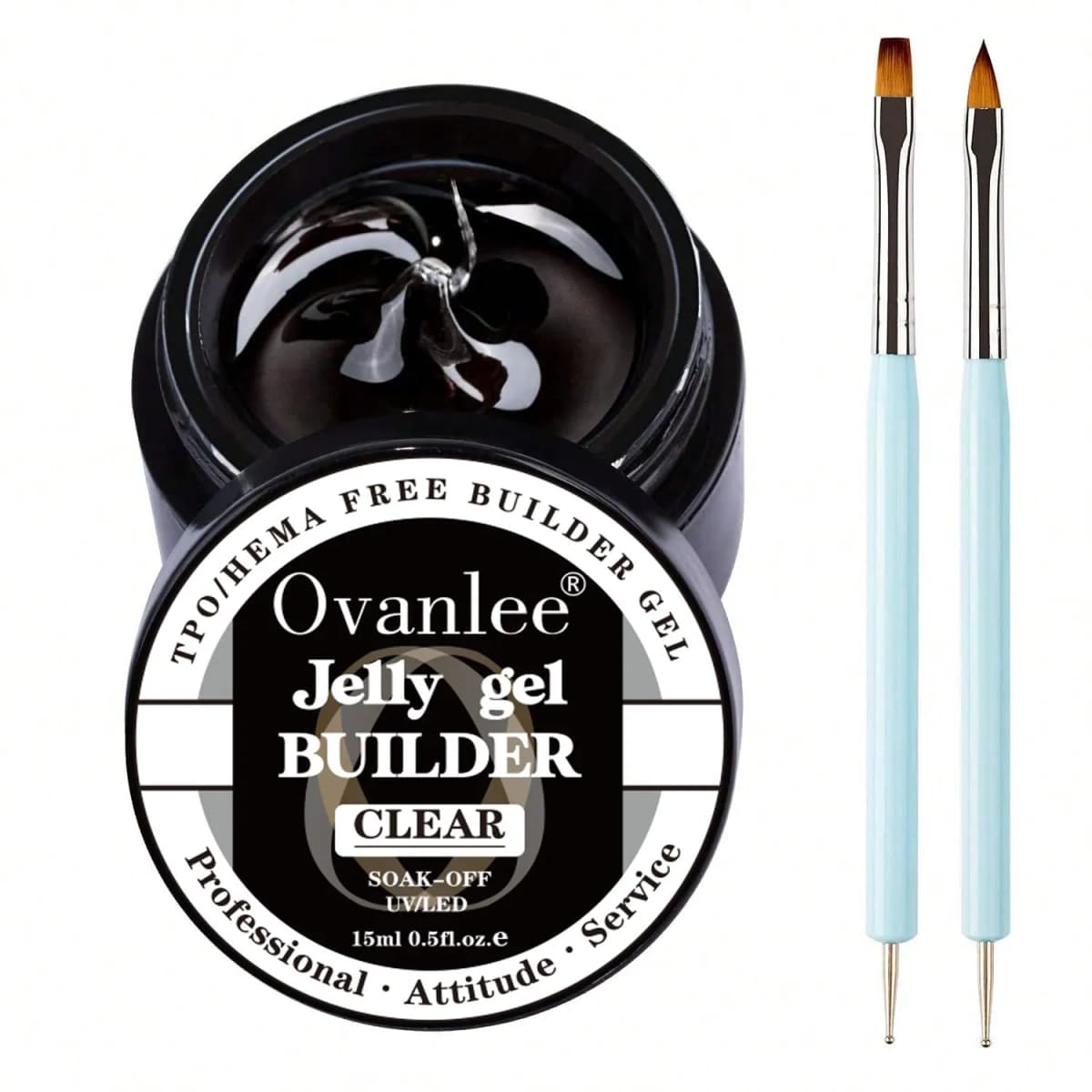 1PCS 15ML Rhinestone Nail Glue, Nail Art Adhesive With, Pens For Rhinestones, Gems, Crystals & Charms, Soak Off UV LED